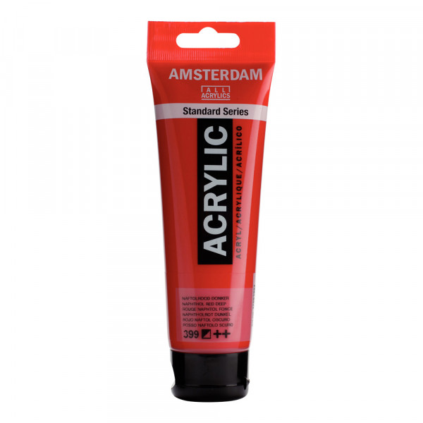 Amsterdam Acrylic 120 ml - Rosso Naphthol Scuro - Colore Intenso e Versatile per i Tuoi Progetti Artistici!