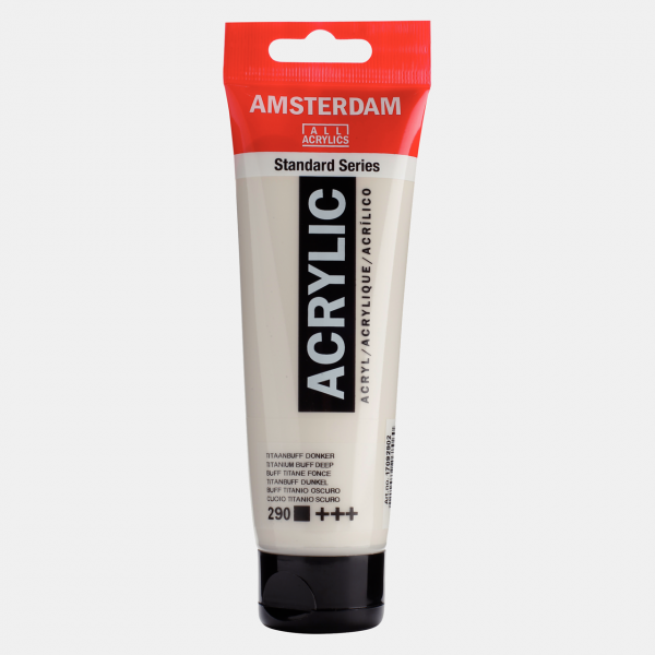 Amsterdam Acrylic 120 ml - Giallo Titanio Scuro - Colore Intenso e Versatile per i Tuoi Progetti Artistici!