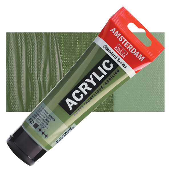 Acrilico Amsterdam - Verde Oliva - Tubo 120 ml