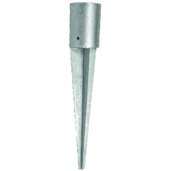 PICCHETTO STAFFA SUPPORTO FISSAGGIO A PUNTA PORTAPALO  Ø 81X600 MM 