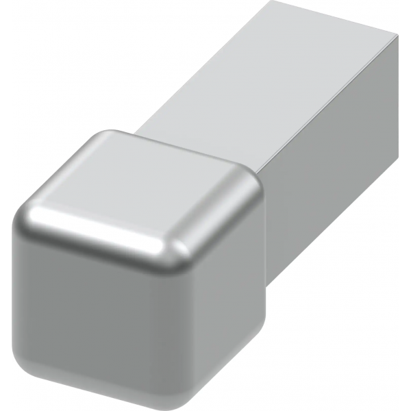 Alfer Angolo interno e esterno quadrato Acciaio inox  10 mm 