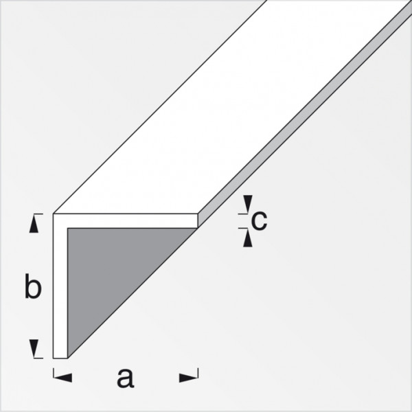  Alfer angolare lati uguali alluminio anodizzato cromato 25X25 mm 2.5 m 