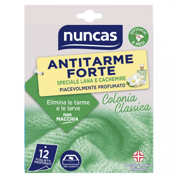 Nuncas Antitarme Forte Colonia Classica 12 Foglietti 