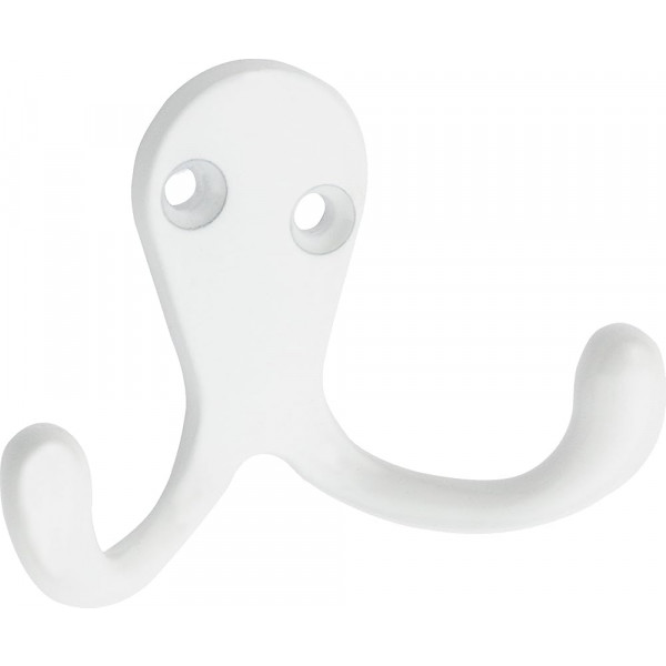 APPENDIABITI DOPPIO GANCIO  BIANCO 325X135 MM 