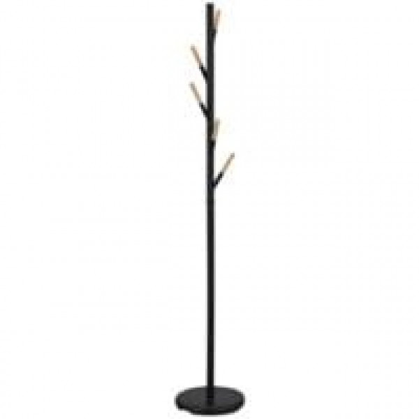 Appendiabiti Tree naturale/nero 30x30x175 cm Dimo