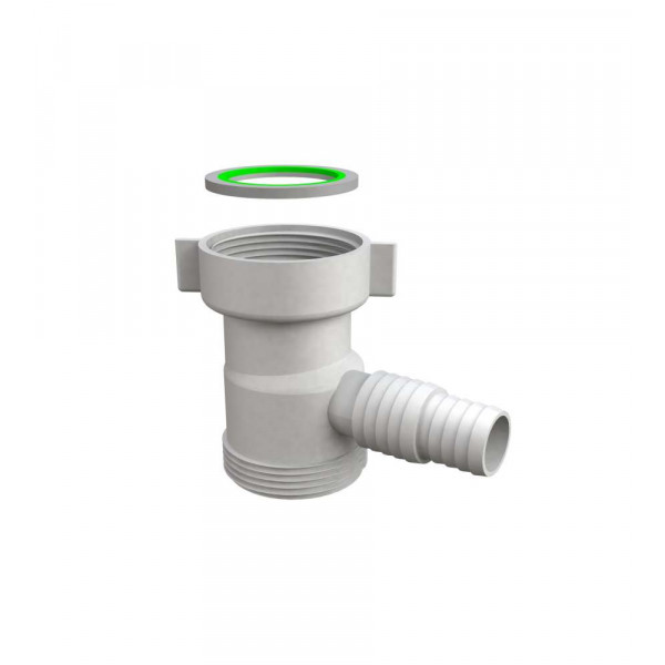 Attacco lavatrice Ø F 1”1/2" x M 1”1/2" con deflettore 