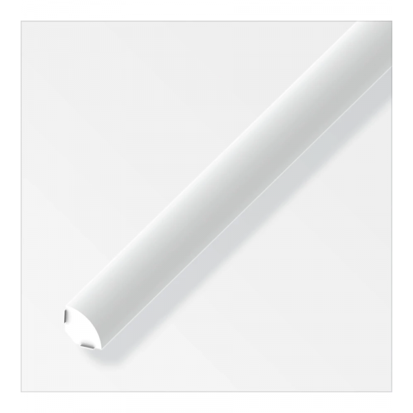 Alfer Profilo chiusura autoadesivo 14mm pvc bianco 1 metro
