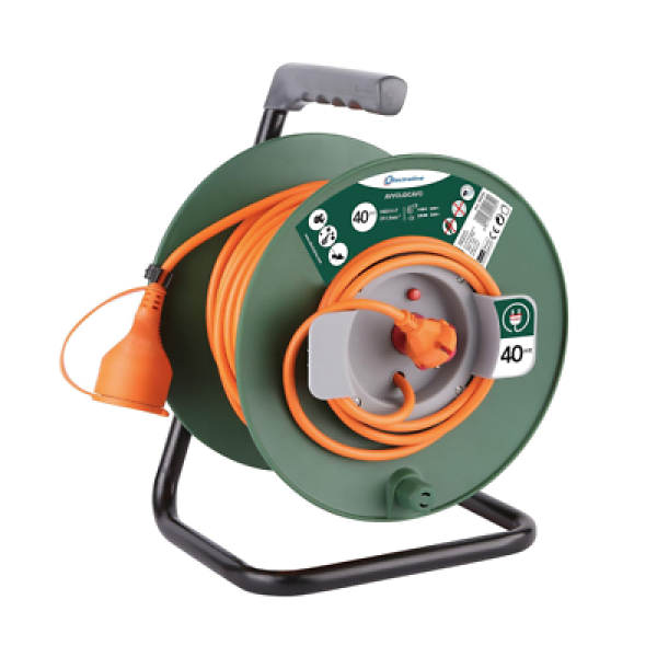 AVVOLGICAVO GIARDINO MT40 CON DISGIUNTORE 