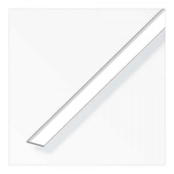 Barra Piatta Alluminio Argentato 15x2mm - 100cm