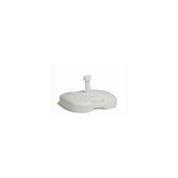 base per ombrellone pehd quadro-45 bianco cm. 45x45