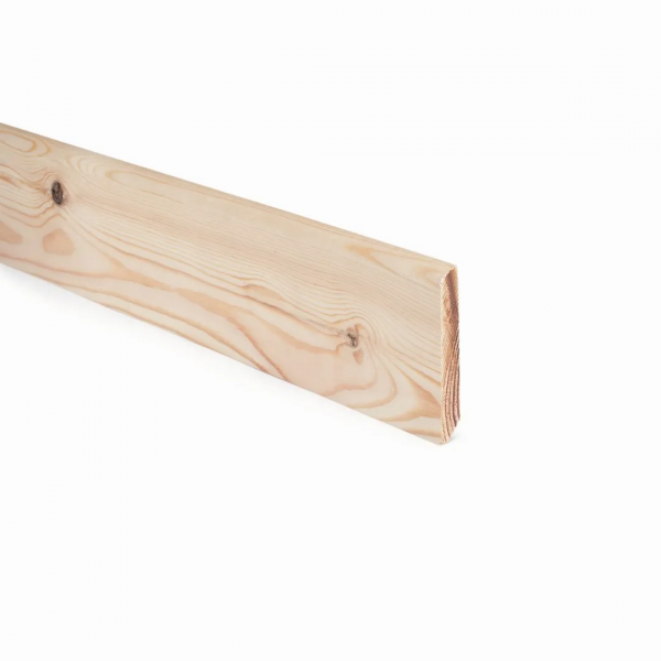 Battiscopa liscio impiallacciato tanganica 70x10x2400 mm grezzo 