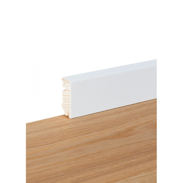 Battiscopa Laminato 70x13x2400 mm bianco 
