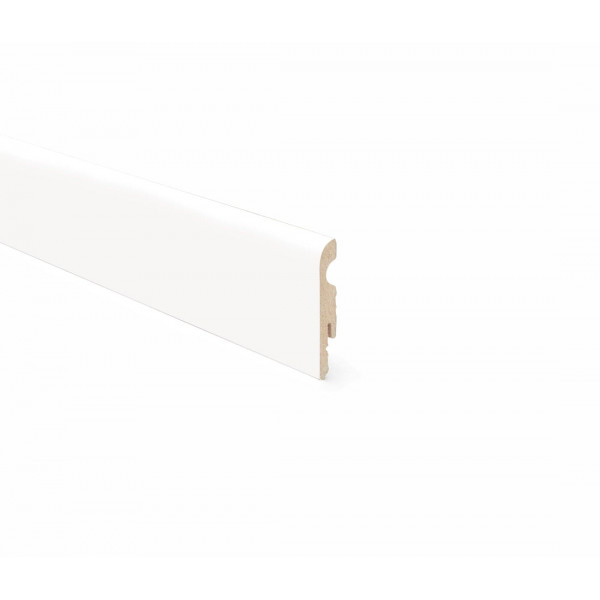 BATTISCOPA MDF 80X10X2400  MM BIANCO
