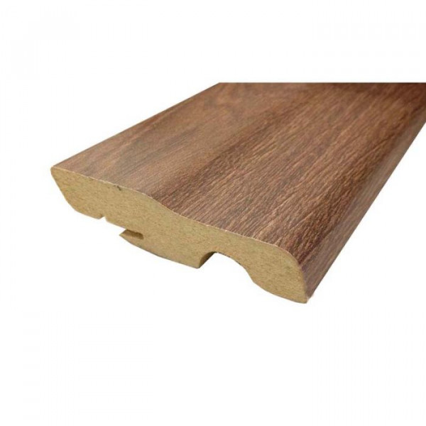 Battiscopa in mdf rovere scuro 2400 x 70 x 18 mm 