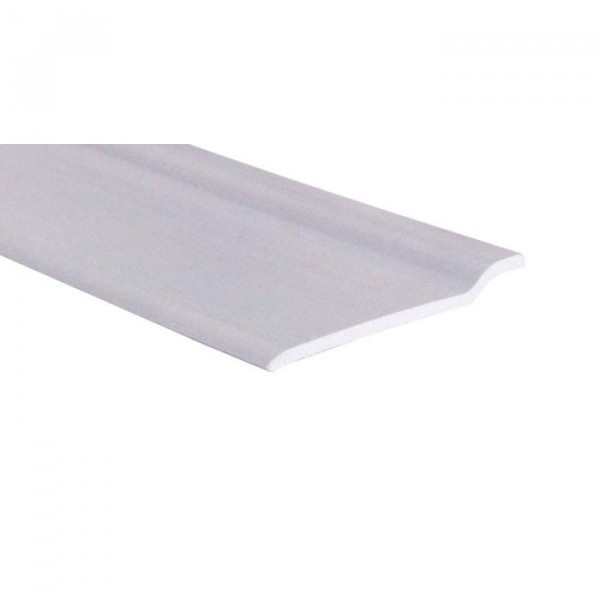 Battiscopa in pvc  70x03mm 2 mt grigio chiaro 