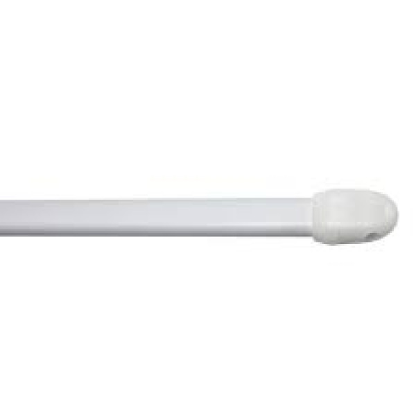 Berlino astine piatta a vite mm.11 plastificata bianco 30/40 cm confezione da 2 pz 