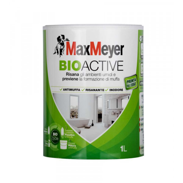 PITTURA BIOACTIVE ANTIMUFFA FLACONE DA 1 LT 