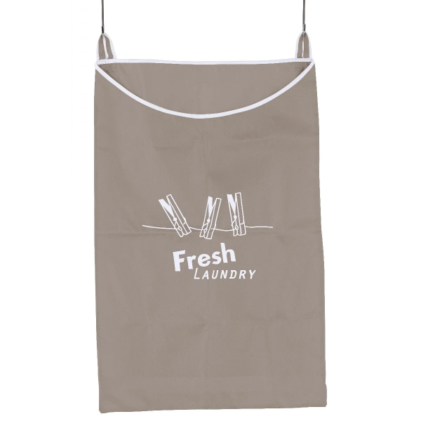 Borsa Portabiancheria Da Appendere Ercole Taupe 51x76 cm 