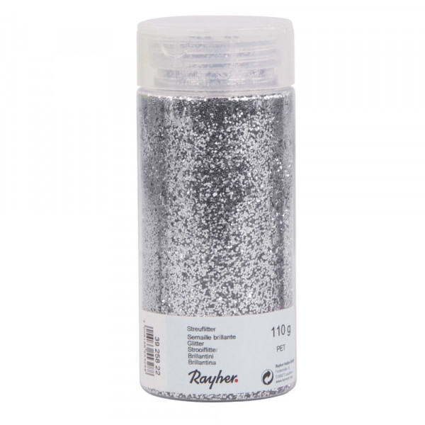 Brillantini Argento - Scatola 110 g PET