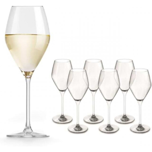 Set 6 calici bollicine 34 cl Dimo