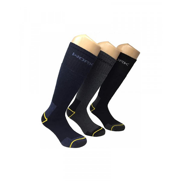  CALZA LUNGA ANTINFORTUNISTICA NERO 39/42  DA 3 PZ 