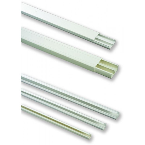 Minicanalina con coperchio frontale 40x17 mm  2 scomparti 2 mt