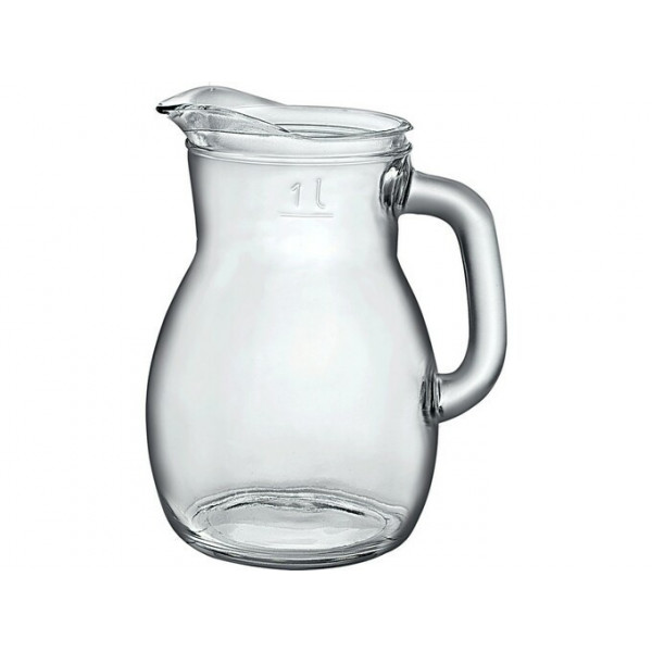 Bormioli - Caraffa con manico in vetro linea Bistrot da 1 litro