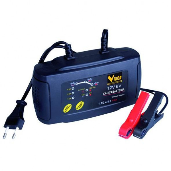 Caricabatterie mantenitore carica VIGOR ZIP 6-12Volt