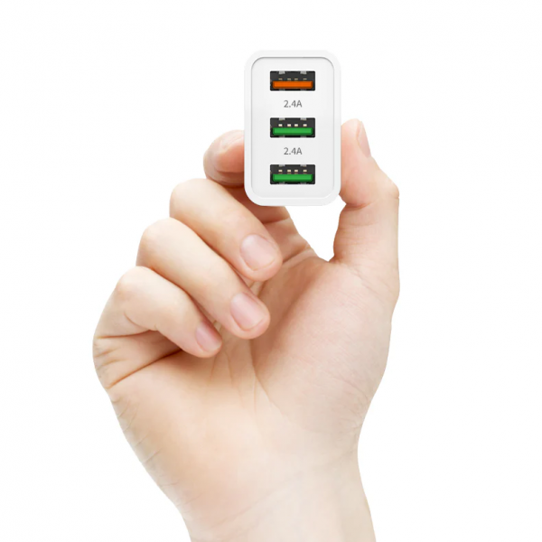 LOSTECH LS-Z23 CARICATORE DA PARETE CON 3 PORTE USB