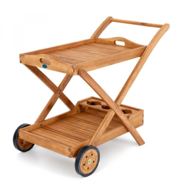 CARRELLO CALIFORNIA  LEGNO DA GIARDINO 89x55x79 CM 