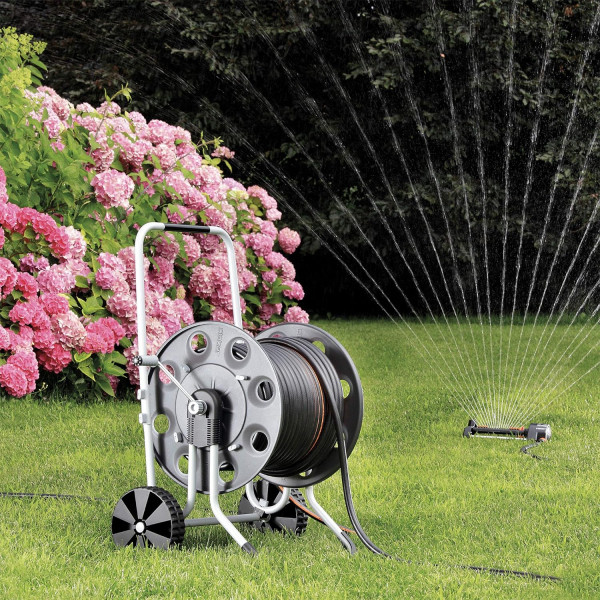Carrello avvolgitubo Metal Gemini Claber