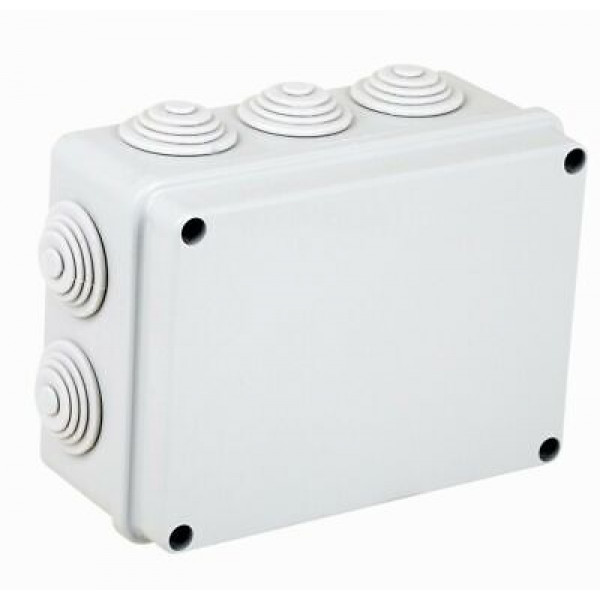 Electraline cassetta di derivazione da parete, 120 x 80 x 50 mm, ip55, grigio