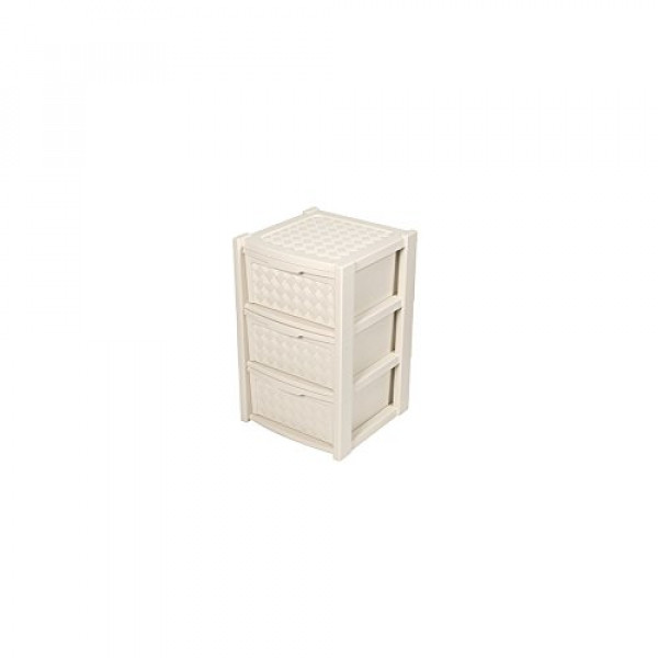 CASSETTIERA ARIANNA 3 CASSETTI CREMA 