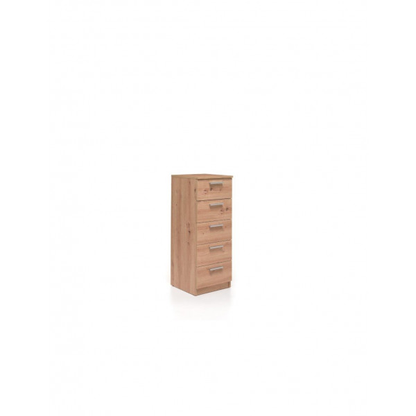 cassettiera chelsea s5c rovere quercia 41x43xH108 cm