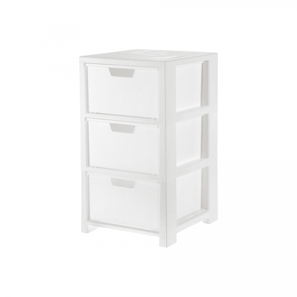 Cassettiera salvaspazio Tontarelli Linea 3  bianco 
