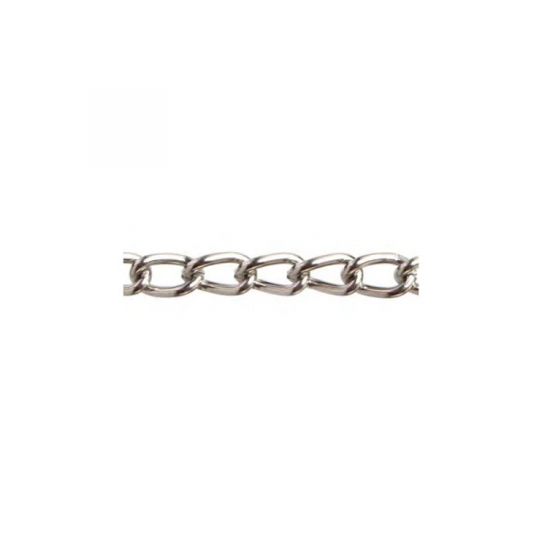 CATENA RITORTA MAGLIA CORTA  D.3MM 2,5MT OTTONE /NICHEL 