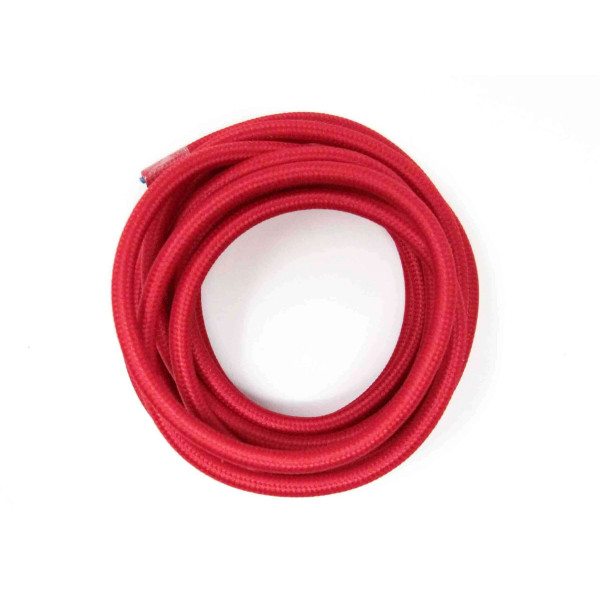CAVO TESSILE ELECTRALINE 2X0.75-3M ROSSO