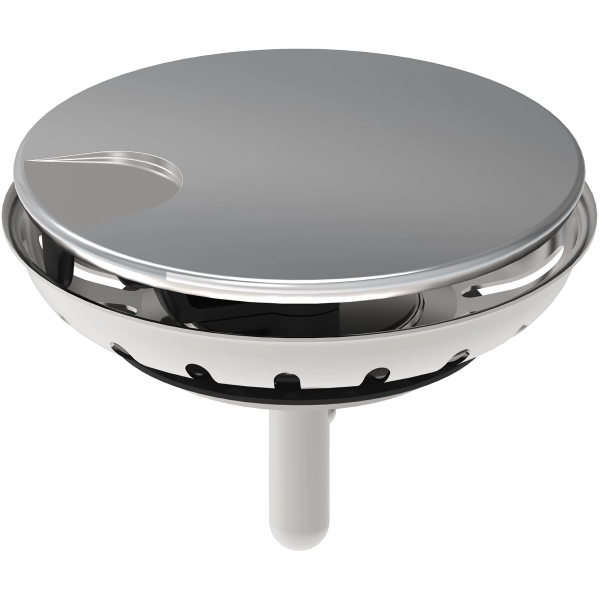 CESTELLO BASKET INOX CON TAPPO DA ARREDO D.35 MM