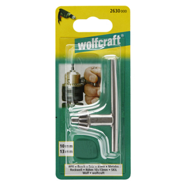 WOLFCRAFT CHIAVE S2A PER MANDRINI 10 + 13 MM  