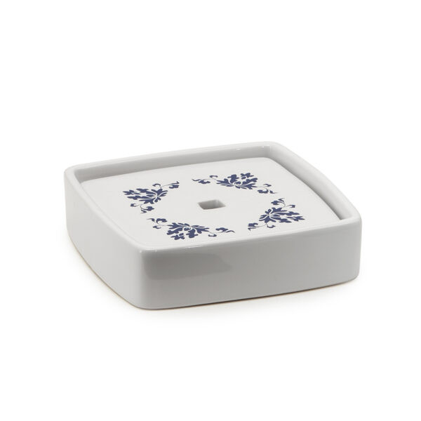 Portasapone d'appoggio Gedy Cixi Bianco/Blu