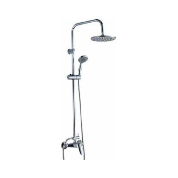 COLONNA DOCCIA CARACAS IN ACCIAIO CON RUBINETTO E SOFFIONE D.20CM