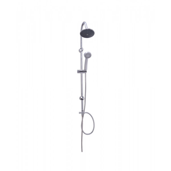 Colonna Doccia Viper Cromo Soffione Diametro 15 cm doccetta 5 getti tubo da 1.5 mt 