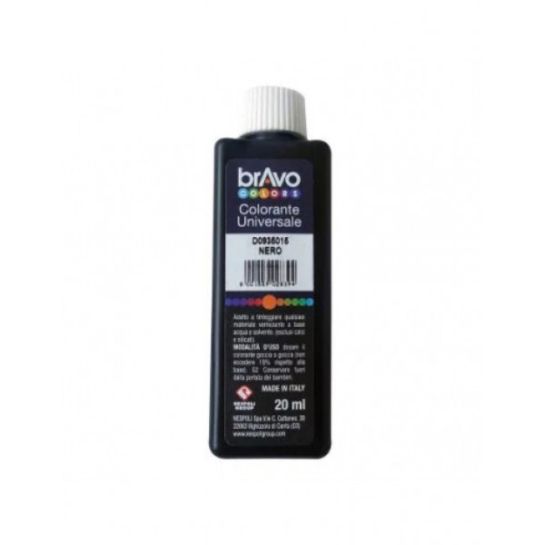 NESPOLI COLORANTE UNIVERSALE NERO OSSIDO FLACONE DA 20 ML 