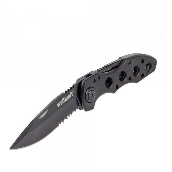 Coltello Richiudibile con Lama Seghettata - Lunghezza 75 mm