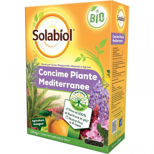 Solabiol Concime piante mediterranee confezione da 1,5 kg Bio 