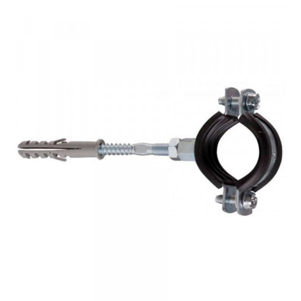Coppia collari isofonici completi per tubo pvc D.54mm 