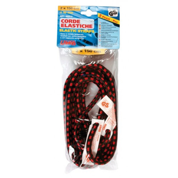 COPPIA CORDE ELASTICHE 150CM  STANDARD 10MM
