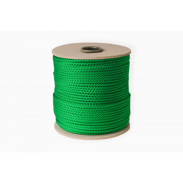 CORDA A TRECCIA   MM3 SINTETICA MT100 VERDE