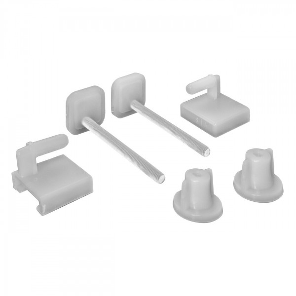 Supporto per sedile WC con bulloni in plastica 