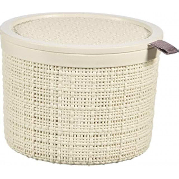 Cestino tondo Curver Jute beige D.17 Keter
